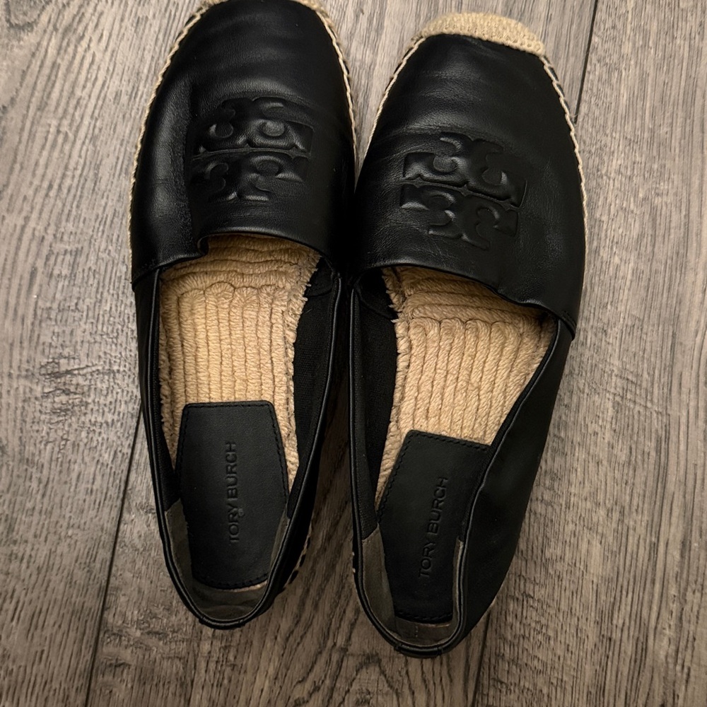 Tory Burch Black Espadrilles